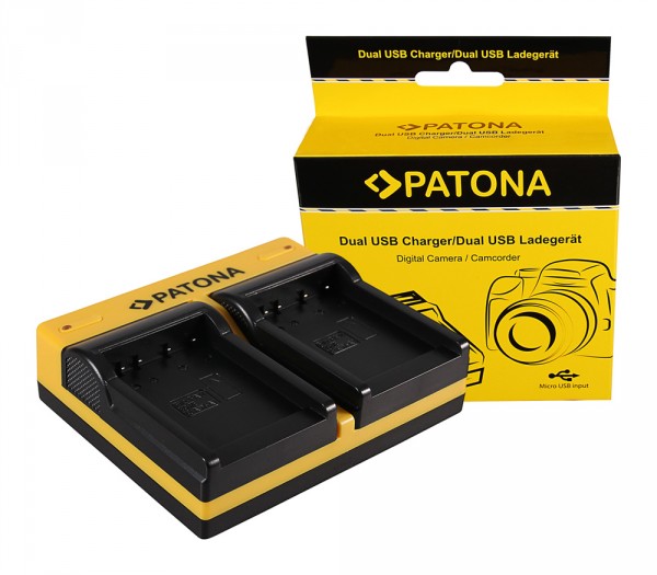 PATONA Dual Ladegerät f. Actionpro X7 ISAW A1 A2 A3 BCH7E X7 X7 ISAW A1 A2 A3 BCH7E X7 inkl. Micro-U
