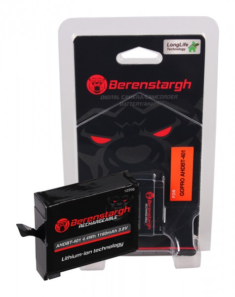 BERENSTARGH Batterie pour GoPro AHDBT-401 Hero 4+ Hero 4 Black Edition 4 Black Edition