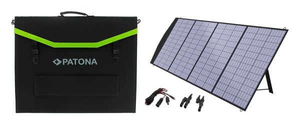 PATONA Platinum 200W faltbares 4-fach Solarmodul Solarpanel mit DC Output
