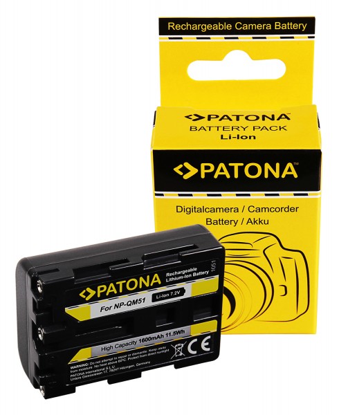 PATONA Batterie pour Sony NP-FM50 QM51 CCD CCDTRV106K CCD-TRV106K CCDTRV108