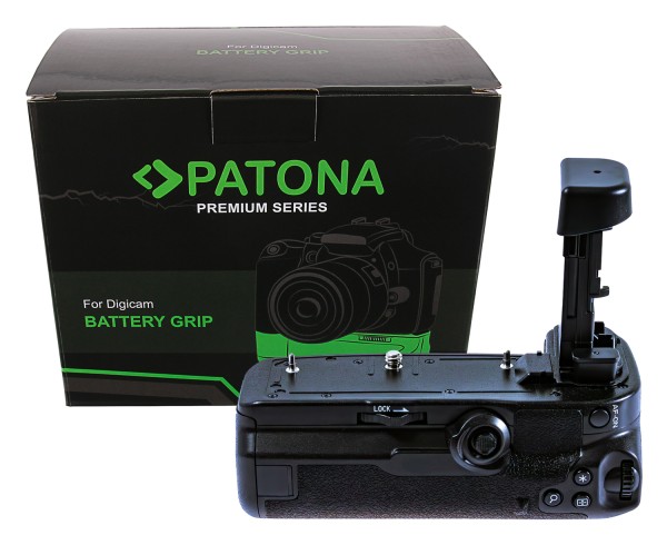 PATONA Premium Batteriegriff BG-R10 für Canon EOSR5 für 2 x LP-E6NH LP-E6N oder LP-E6 Akkus inkl. Fernbedienung
