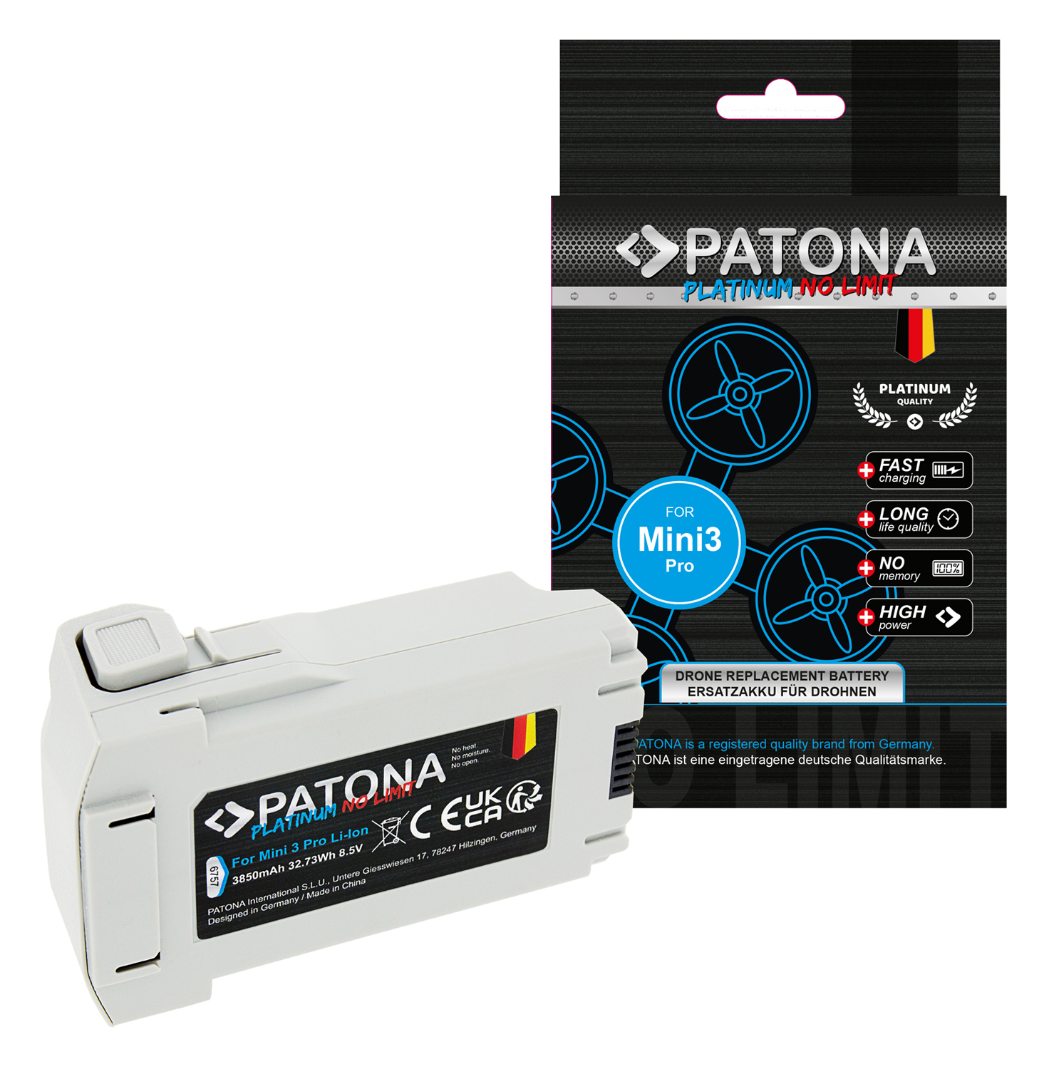 PATONA Platinum Battery for DJI Mini 3 Pro CP.MA.00000498.01