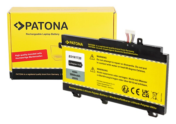 PATONA Batterie pour Asus FX504 Serie FX505 Serie B31N1726 B31BN91