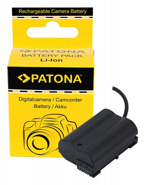 PATONA D-TAP Input Akku-Adapter für Nikon Z5 Z6 Z7 D500 D800 D850 D7000 D7100 D7200 VFB12802 EN-EL15C
