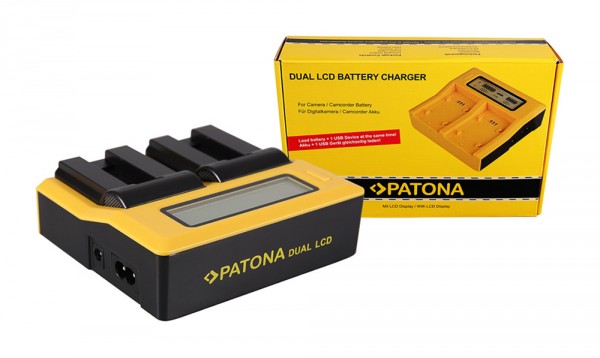 PATONA Dual LCD USB Ladegerät f. Canon NB-9L Digital IXUS 1000 1000HS 1100HS 500 HS 510HS NB-9L