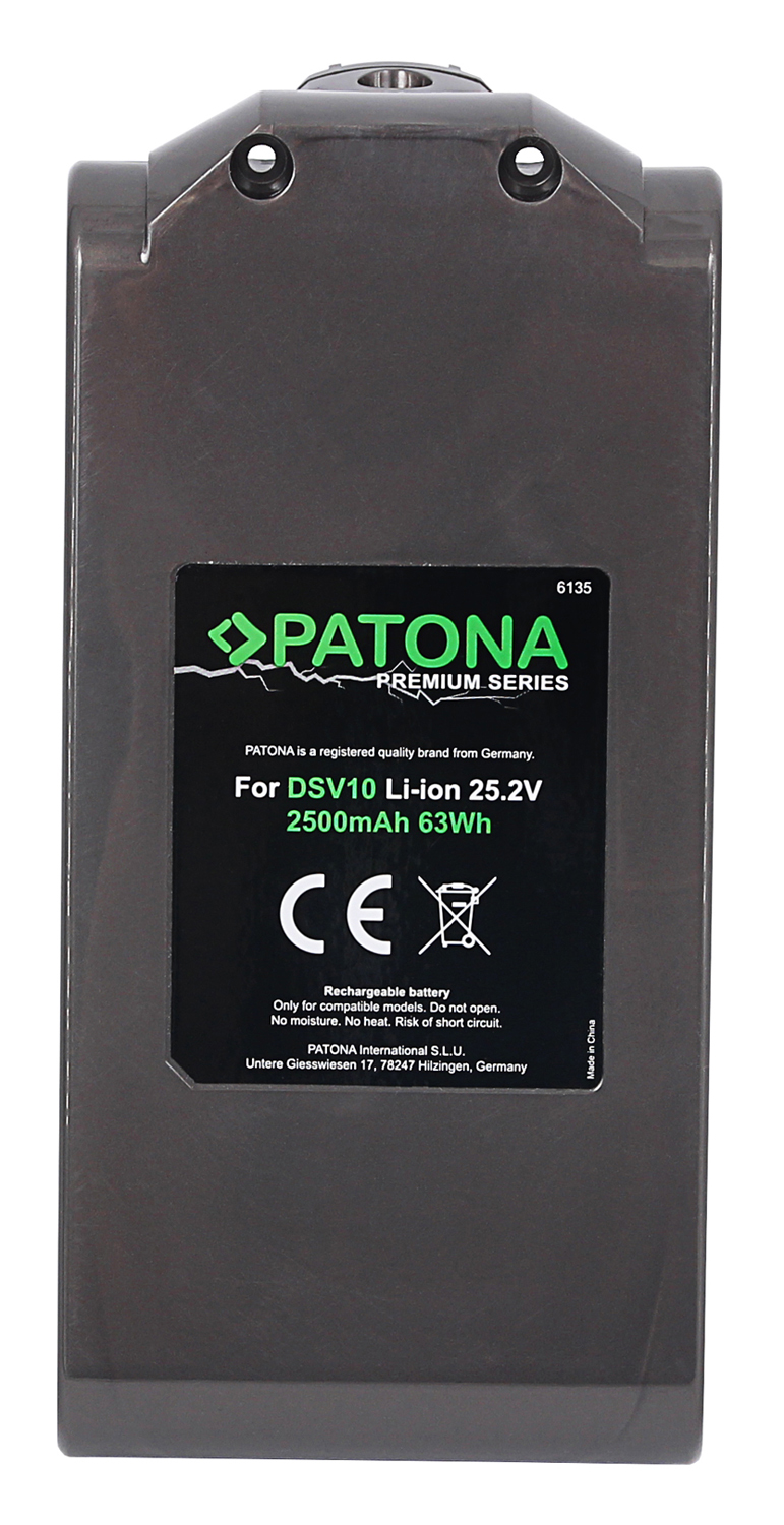 Batterie adaptéee à la batterie Dyson V10 25.2 Volt 2500mAh 63Wh