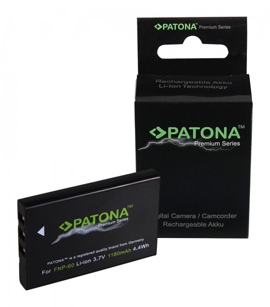 PATONA Premium Batterie pour Fuji NP60 NP-60 ALDI Medion MD41856 MD85146 MD41856 DC6300