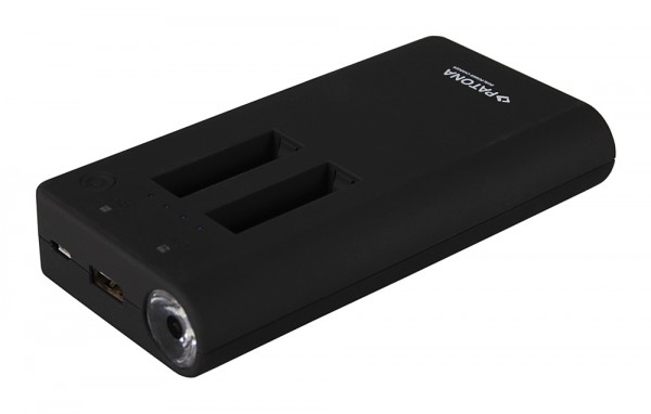 Powerbank für 2x GoPro Hero 4 Akkus inkl. USB-Output von PATONA