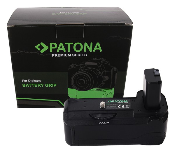PATONA Premium Batteriegriff VG-A6300 Sony A6000 A6300 A6400 für NP-FW50 Akku inkl. Fernbedienung