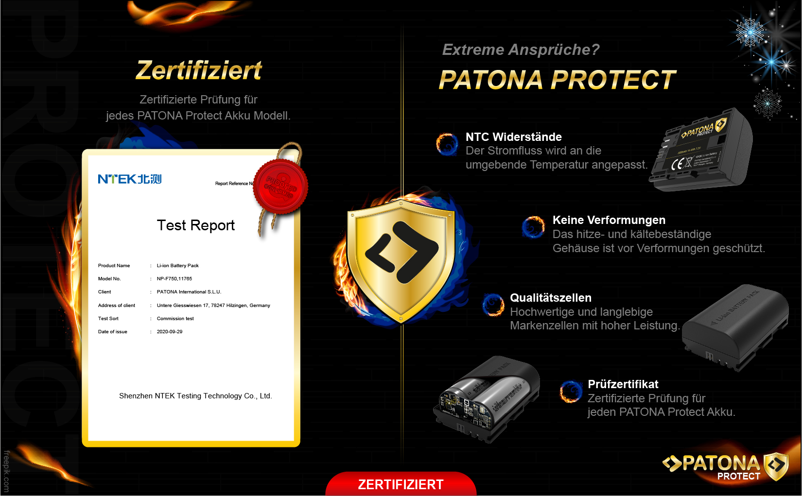PATONA PROTECT Akku f. Fuji X-T3 VPB-XT3 NP-W126S HS33 EXR Fujifilm Finepix -Pro 1 HS30 