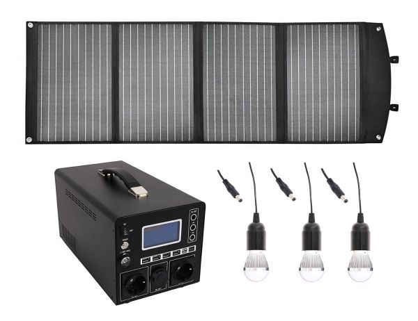 Set Powerstation + Solarmodul 333Wh 300W/230V USB5V/3A USB-C/PD18W 100W Solarmodul faltbar