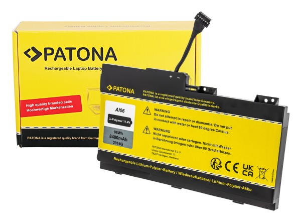 PATONA Batterie pour HP ZBook 17 G3 Series Notebook 808397-421 AI06XL