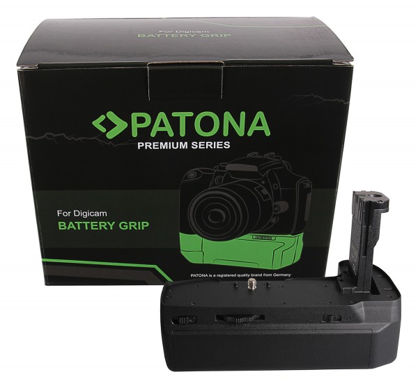 PATONA Premium Batteriegriff für Blackmagic 4K 6K für 3 Akkus LP-E6N inkl. USB C Netzteil